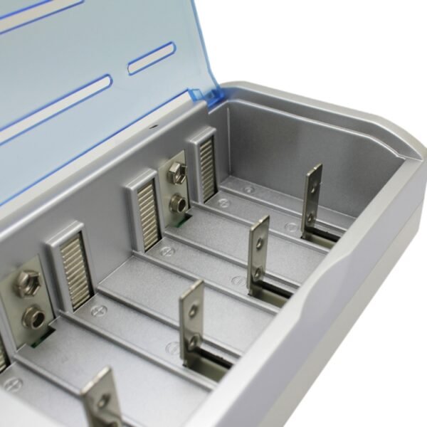 AC 100-240V 4 Slot Battery Charger for AA & AAA & C / D Size Battery, with LCD Display, US Plug - Image 5
