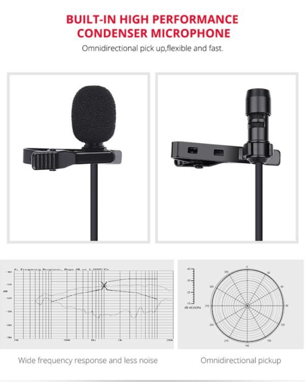 YELANGU YLG9926B MY2 Mini Lavalier Microphone for Mobile Phones / Tablets /  Digital Cameras - Image 12