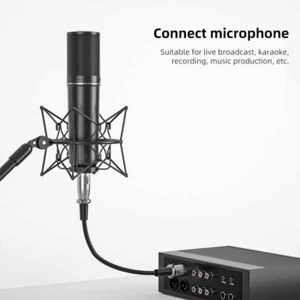 10m  3-Pin XLR Male to XLR Female Microphone Cable - Image 5