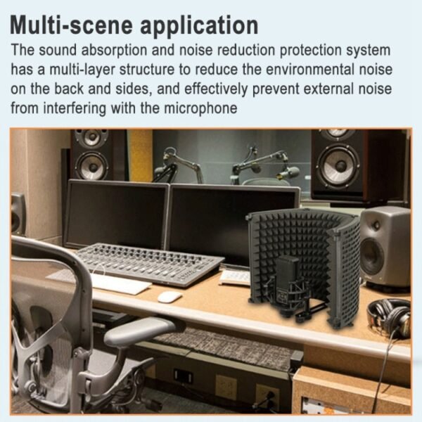 H-3 Microphone Soundproof Cover Wind Screen Noise Reduction Bracket, H-3 - Image 4