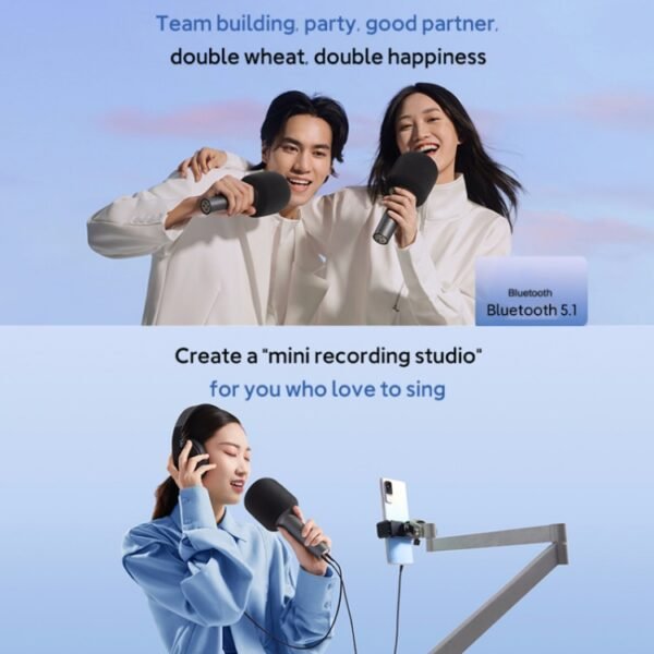 Original Xiaomi Mijia Bluetooth 5.1 Stereo Noise Reduction Karaoke Microphone - Image 7