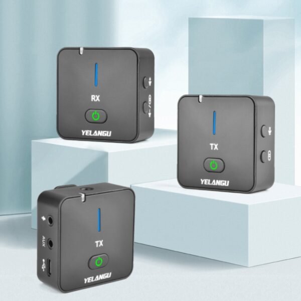YELANGU MX5S Dual-Channel 2.4GHz Wireless Microphone System with 2 Transmitters and Receiver - Image 2
