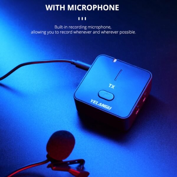 YELANGU MX5S Dual-Channel 2.4GHz Wireless Microphone System with 2 Transmitters and Receiver - Image 6