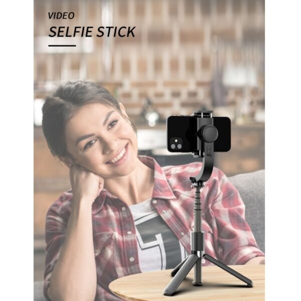 L08 Adjustable Gimbal Stabilize Bluetooth Self-timer Pole Tripod Selfie Stick - Image 12
