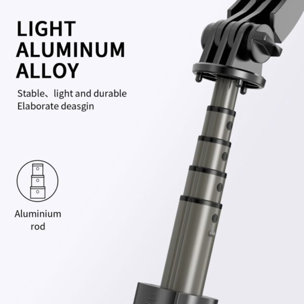 L08 Adjustable Gimbal Stabilize Bluetooth Self-timer Pole Tripod Selfie Stick - Image 8