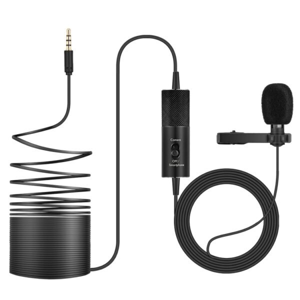 Yanmai R955S Professional Clip-on Lapel Mic Lavalier Omni-directional Condenser Microphone, For Live Broadcast, Show, KTV, etc - Image 2
