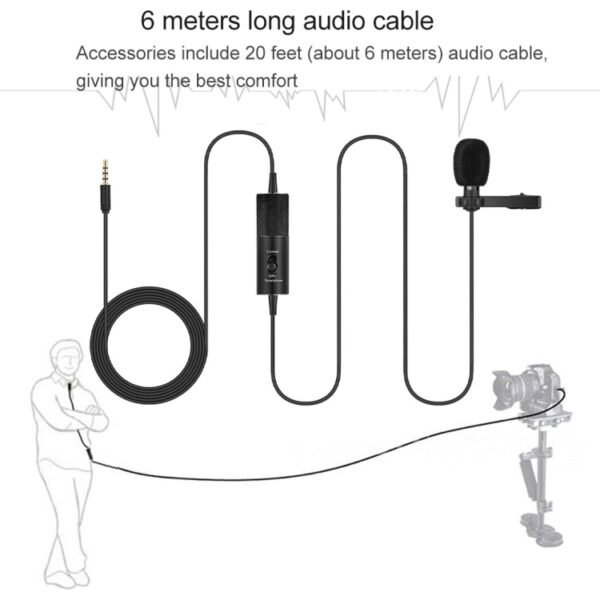 Yanmai R955S Professional Clip-on Lapel Mic Lavalier Omni-directional Condenser Microphone, For Live Broadcast, Show, KTV, etc - Image 9