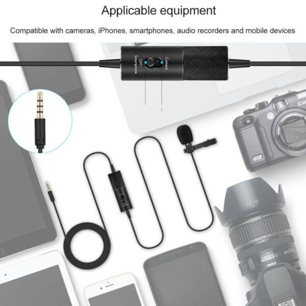 Yanmai R955S Professional Clip-on Lapel Mic Lavalier Omni-directional Condenser Microphone, For Live Broadcast, Show, KTV, etc - Image 10