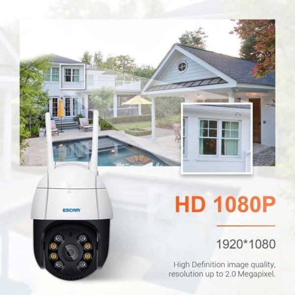 ESCAM QF218 1080P Pan / Tilt AI Humanoid Detection IP66 Waterproof WiFi IP Camera, Support ONVIF / Night Vision / TF Card / Two-way Audio, US Plug, NC1228AU, NC1228EU, NC1228UK, NC1228US - Image 12