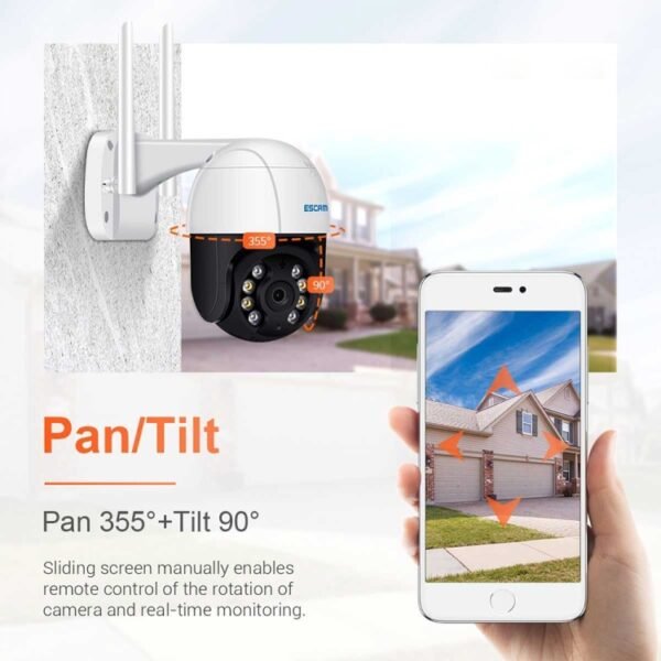 ESCAM QF218 1080P Pan / Tilt AI Humanoid Detection IP66 Waterproof WiFi IP Camera, Support ONVIF / Night Vision / TF Card / Two-way Audio, US Plug, NC1228AU, NC1228EU, NC1228UK, NC1228US - Image 13