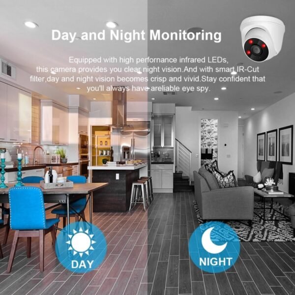 533W / A 3.6mm Lens Wide Angle HD Color 1500 TVL Cmos Sensor CCTV Home Surveillance Dome Camera, Support Day Night Vision, 533W / A - Image 7
