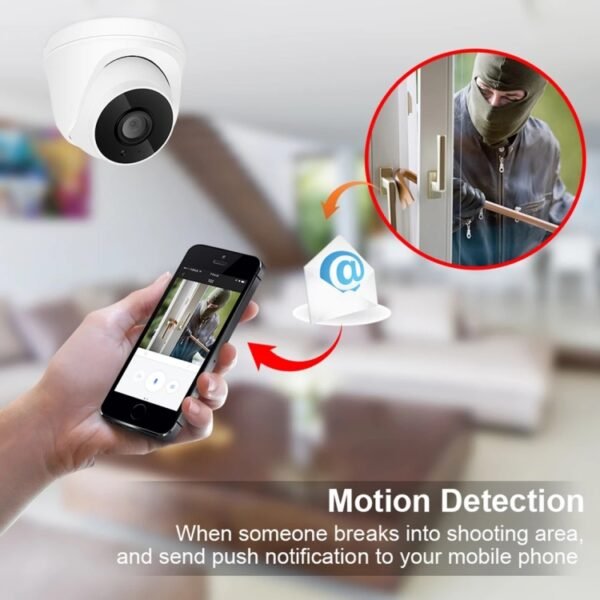533W / A 3.6mm Lens Wide Angle HD Color 1500 TVL Cmos Sensor CCTV Home Surveillance Dome Camera, Support Day Night Vision, 533W / A - Image 8