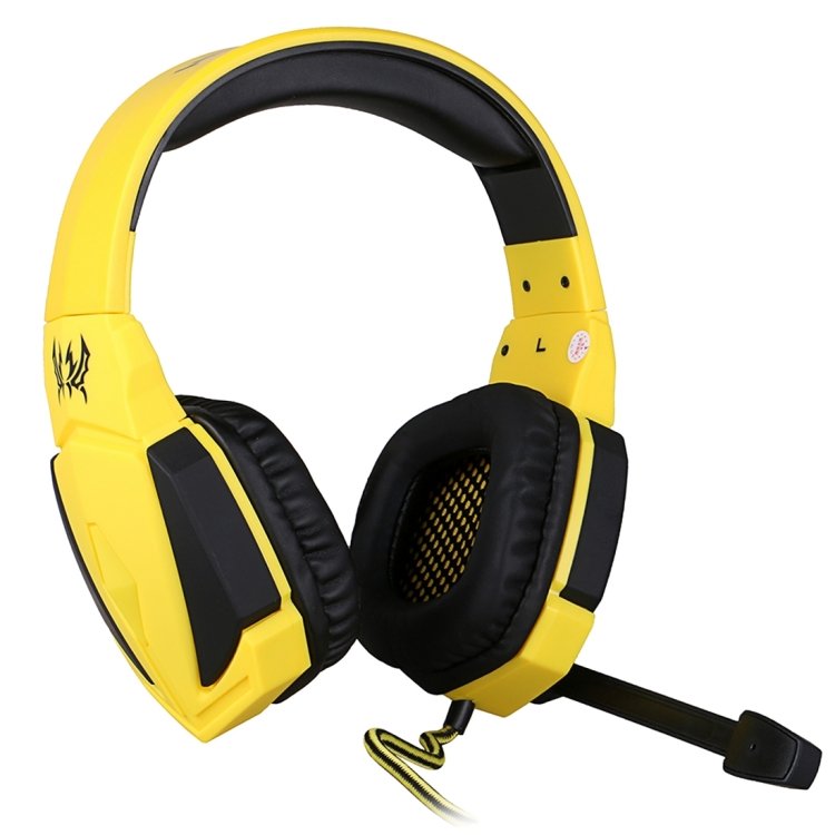 KOTION EACH G4000 USB Version Stereo Gaming Headphone Headset Headband with Microphone Volume Control LED Light for PC Gamer,Cable Length: About 2.2m