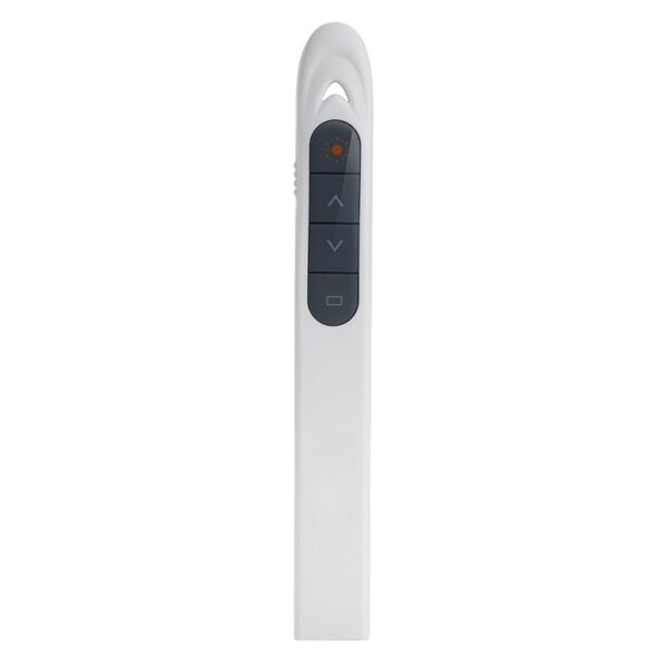 XM930 2.4GHz Wireless Laser PowerPoint Page Turning Pen Multimedia Wireless Presentation Projection Pen with USB Receiver, Support Low Battery Remind, Remote Control Distance: 100m, 100m White, 100m Black - Image 2