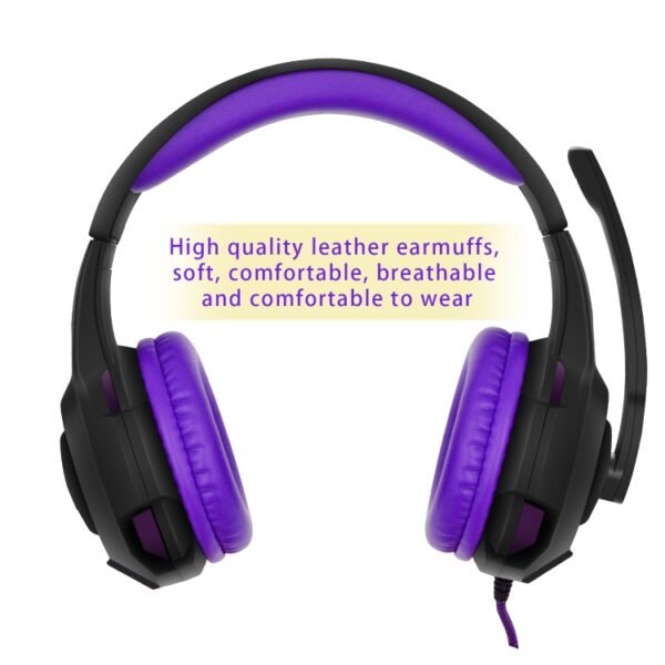 SADES AH-68 3.5mm Plug Wire-controlled E-sports Gaming Headset with Retractable Microphone, Cable Length: 2m, AH-68 - Image 7