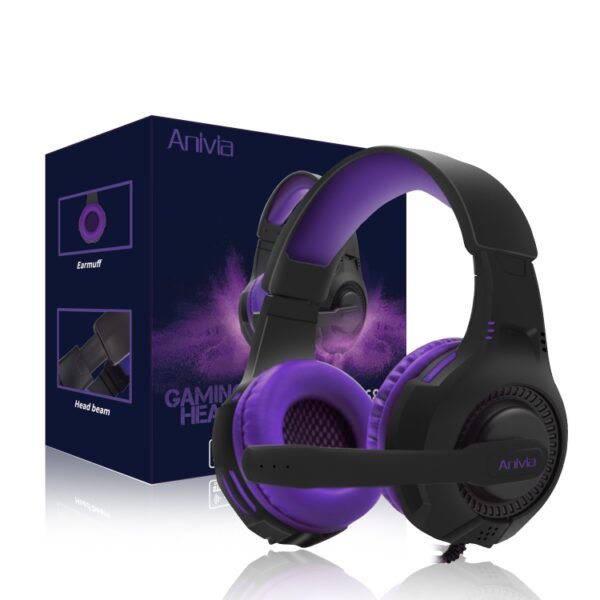 SADES AH-68 3.5mm Plug Wire-controlled E-sports Gaming Headset with Retractable Microphone, Cable Length: 2m, AH-68 - Image 9