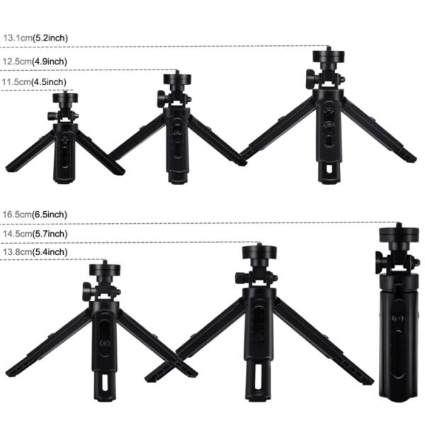 PULUZ 4.7 inch 12cm USB 3 Modes Dimmable LED Ring Vlogging Photography Video Lights + Pocket Tripod Mount Kit with Cold Shoe Tripod Ball Head, 4.7 inch Light+Pocket Tripod - Image 3