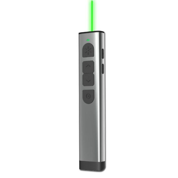 Doosl Dsit038 2.4GHz Wireless Presenter PowerPoint Clicker Representation Remote Control Green Laser Pointer, Control Distance: 100m - Image 2