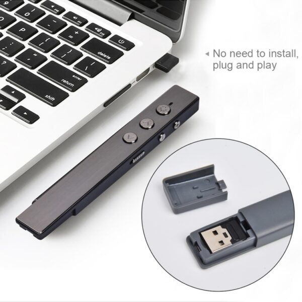 PR-20 Wireless Presenter PowerPoint PPT Clicker Presentation Remote Control Pen Laser Pointer Flip Pen with Air Mouse Function - Image 7