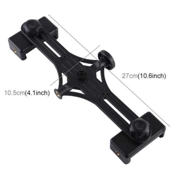 PULUZ Live Broadcast Dual Phone Brackets Horizontal Holder for iPhone, Galaxy, Huawei, Xiaomi, Sony and Other Smart Phones, Dual Phone Bracket - Image 2