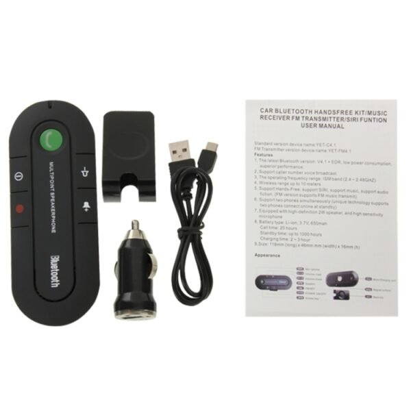 Bluetooth V4.1 Hands Free Kit Transmitter with SIRI / Music, Bluetooth V4.1 - Image 8