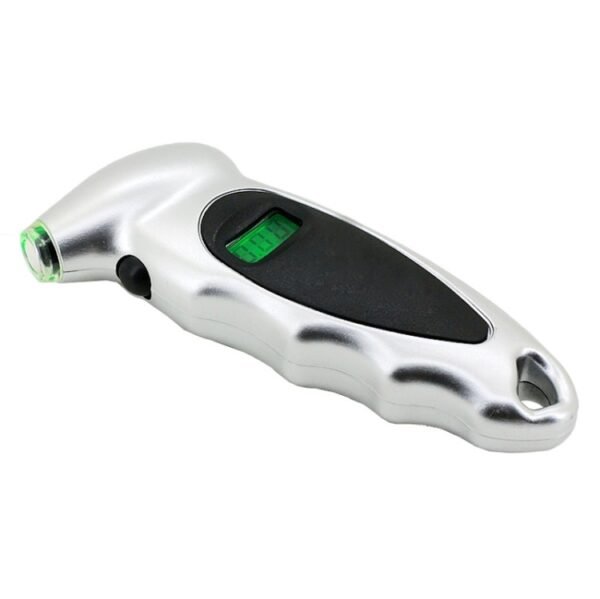 1/4 inch LCD Display Screen Digital Tire Gauge with LED Light, Pressure Range: 0-100PSI, 1/4 inch - Image 2