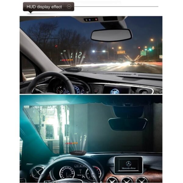 A1 2.0 inch Car GPS HUD Head Up Display Vehicle-mounted Security System, Support Speed & Real Time & Altitude & Over Speed Alarm & Compass & MPH & Auto Sleeping & KM & Satellite Signal - Image 11