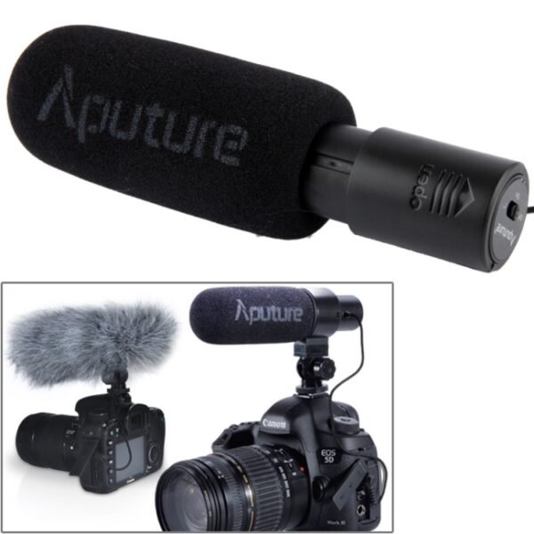Aputure V-MIC D1 Directional Condenser Shotgun Microphone, Support 360 Degree Pan / 180 Degree Tilt - Image 2