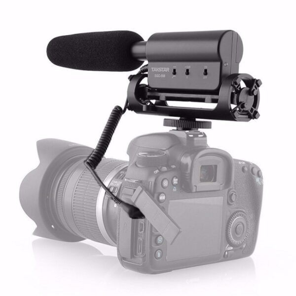 SGC-598 Condenser Recording Microphones Professional Photography Interview Dedicated Microphones for DSLR & DV Camcorder(Black) - Image 6
