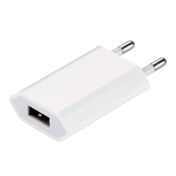 5V / 1A Single USB Port Charger Travel Charger, EU Plug(White) - Image 2