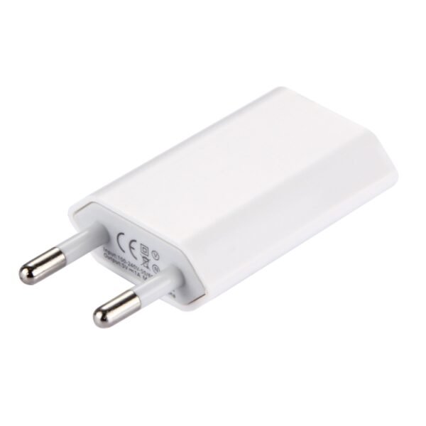 5V / 1A Single USB Port Charger Travel Charger, EU Plug(White) - Image 3