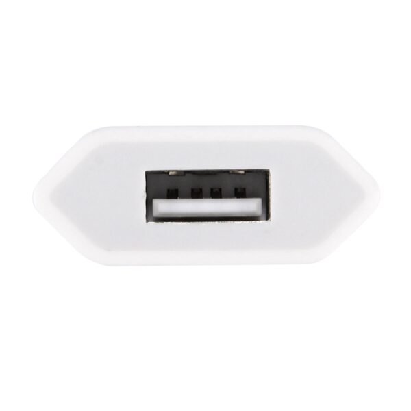 5V / 1A Single USB Port Charger Travel Charger, EU Plug(White) - Image 4