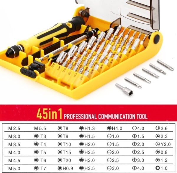 6089, 45 in 1 Screwdriver Repair Tool Set - Image 4