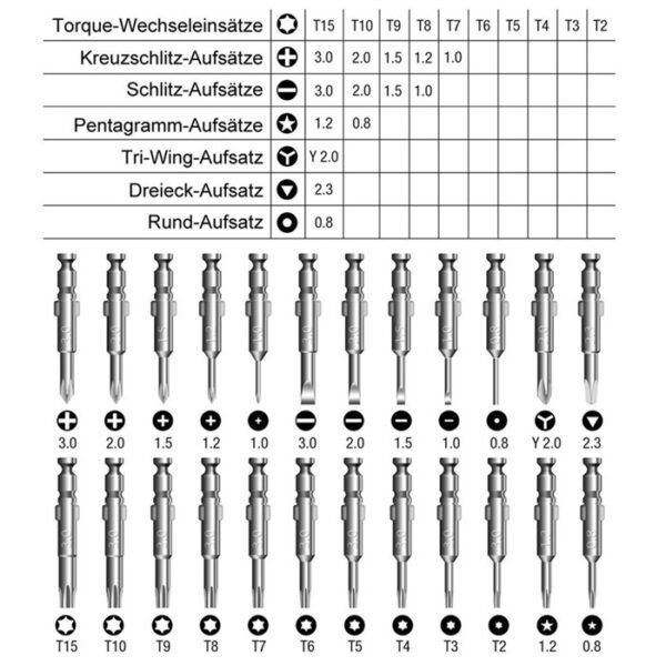 25 in 1 SHE-K Packaging Precision Electronics Screwdriver Set - Image 7