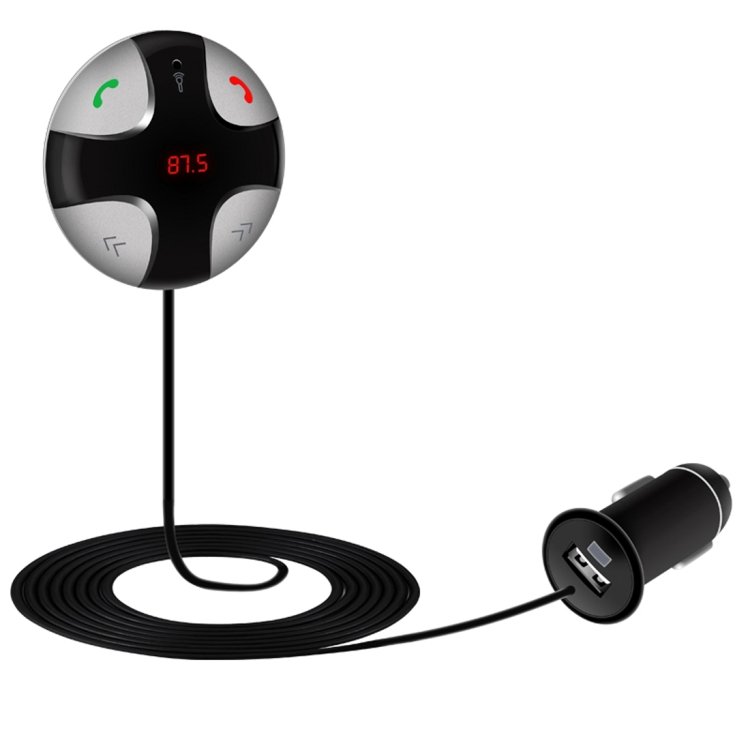 FM29B Bluetooth FM Transmitter Hands-free Car Kit, Car Charger, For iPhone, Galaxy, Sony, Lenovo, HTC, Huawei, and other Smartphones