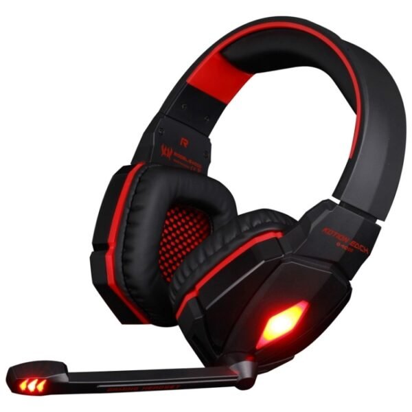 EACH G4000 Stereo Gaming Headset with Mic Volume Control & LED Light for Computer, Cable Length: 2.2m - Image 2