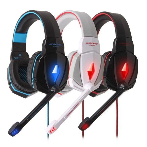 EACH G4000 Stereo Gaming Headset with Mic Volume Control & LED Light for Computer, Cable Length: 2.2m - Image 12