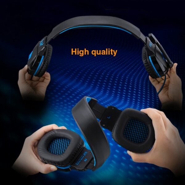EACH G4000 Stereo Gaming Headset with Mic Volume Control & LED Light for Computer, Cable Length: 2.2m - Image 16