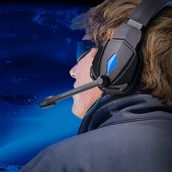 EACH G4000 Stereo Gaming Headset with Mic Volume Control & LED Light for Computer, Cable Length: 2.2m - Image 17