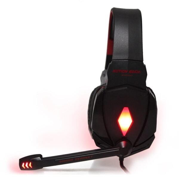 EACH G4000 Stereo Gaming Headset with Mic Volume Control & LED Light for Computer, Cable Length: 2.2m - Image 5