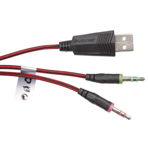 EACH G4000 Stereo Gaming Headset with Mic Volume Control & LED Light for Computer, Cable Length: 2.2m - Image 10