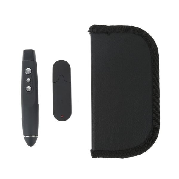 PP-1000 Multimedia Presentation Remote PowerPoint Clicker 2.4GHz RF Laser Pointer with USB Receiver(Black) - Image 4