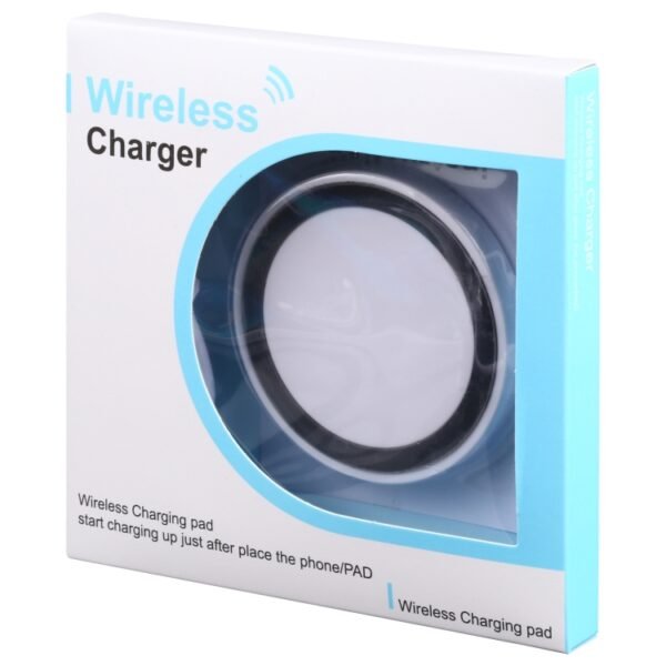 Universal QI Standard Round Wireless Charging Pad (White + Red), White + Black, Black + Blue, Black + Red, White, Black + White, Black + Orange, Grey+Black, White + Red - Image 6