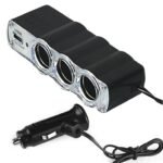 12V / 24V USB Charger Supply & Triple Socket