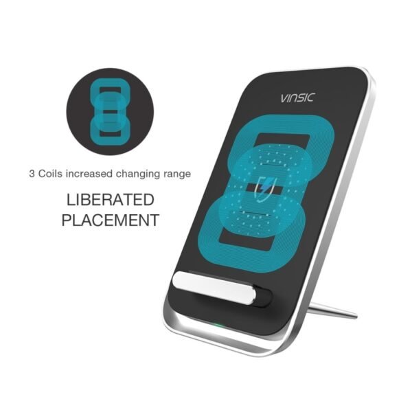 Vinsic Output 5V 1A Qi Standard Wireless Charger Fast Charger - Image 4