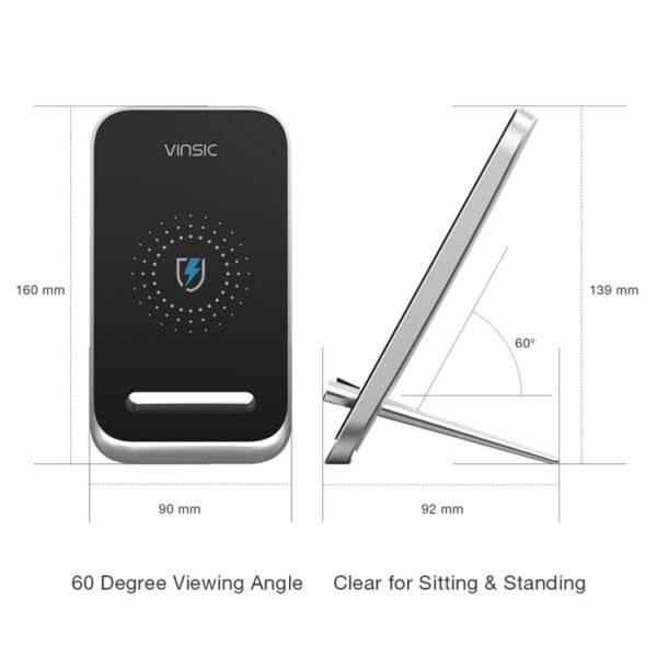 Vinsic Output 5V 1A Qi Standard Wireless Charger Fast Charger - Image 8