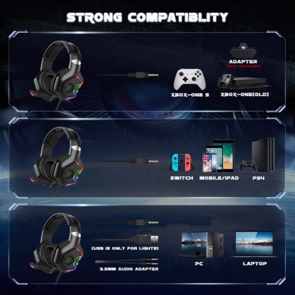 ONIKUMA K10 PRO Computer Games Wired Headset with Microphone - Image 8