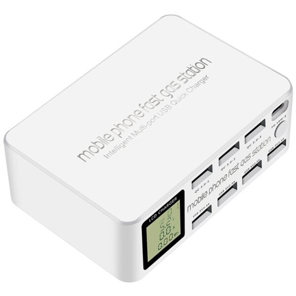 818D 8 In 1 Multi-function USB Charging Station Smart Socket Holder Stand - Image 2