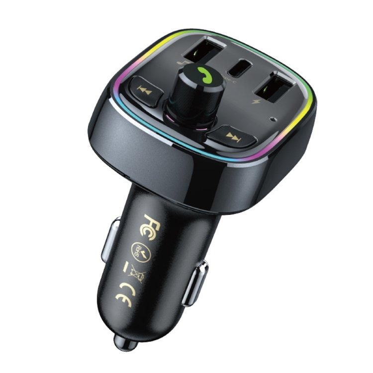 WK WP-C39 USB+USB-C/Type-C MP3 Bluetooth Car Fast Charger, WP-C39