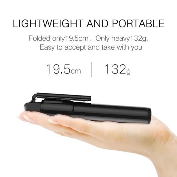 K07 Bluetooth 4.0 Mobile Phone Adjustable Bluetooth Selfie Stick Self-timer Pole Tripod - Image 3